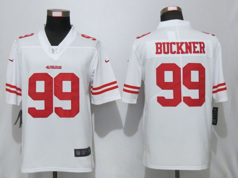 Men San Francisco 49ers 99 Buckner White Nike Vapor Untouchable Limited Player